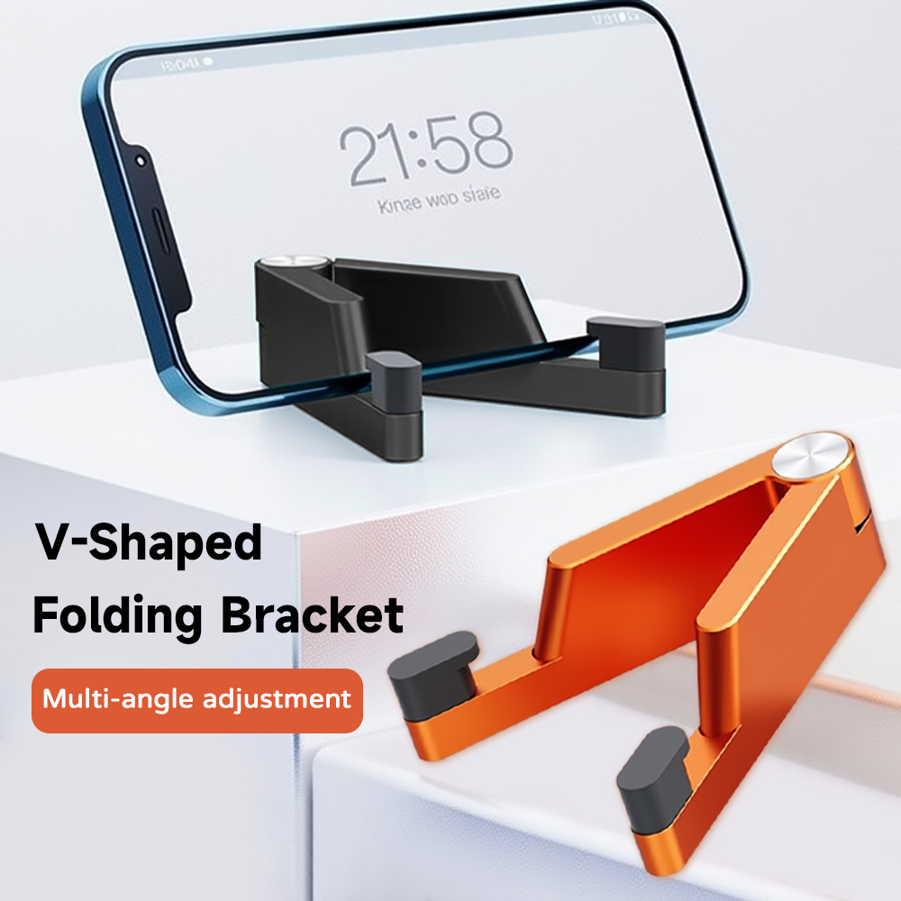 Tablet Ipad Accessories - V-Shaped Folding Bracket Multi-Angle Adjustable Phone