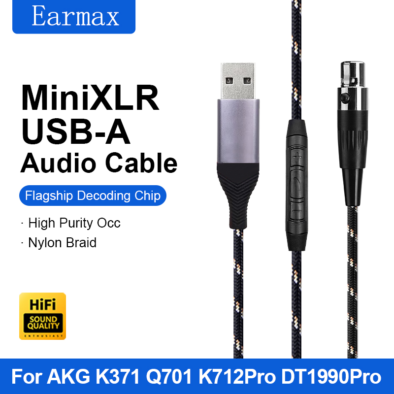 Wired Earphone Lightning - For AKG Q701 K240S K272 K371K701