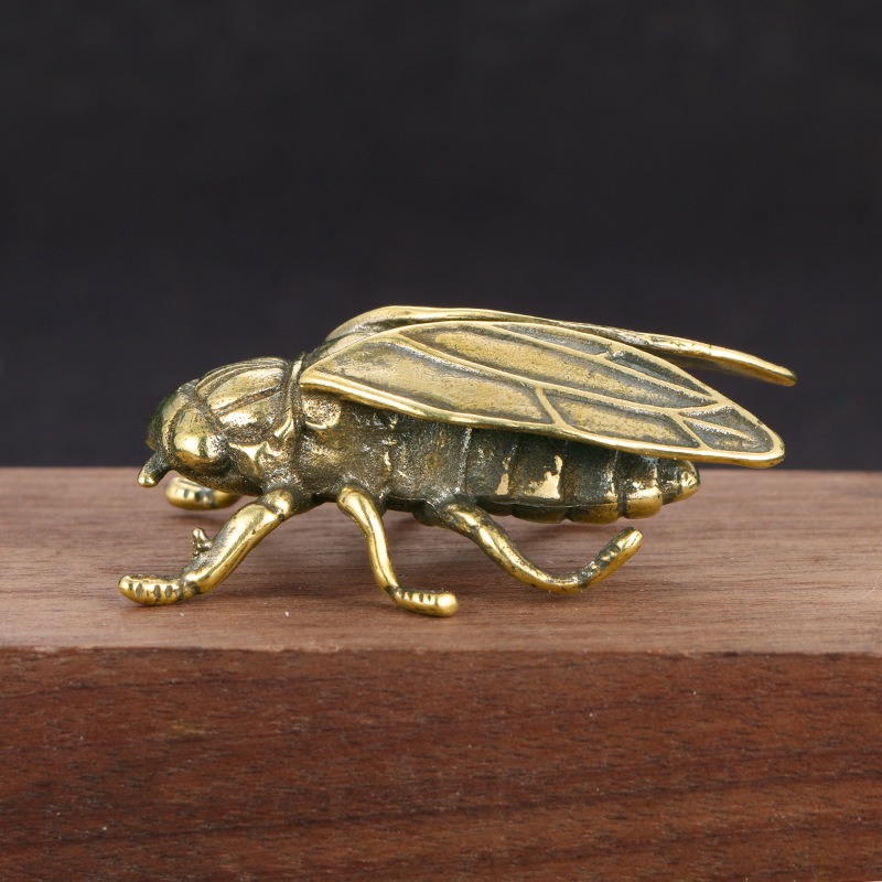 Office Table Accessories Unique - 1 PC Creative Solid Brass Cicada