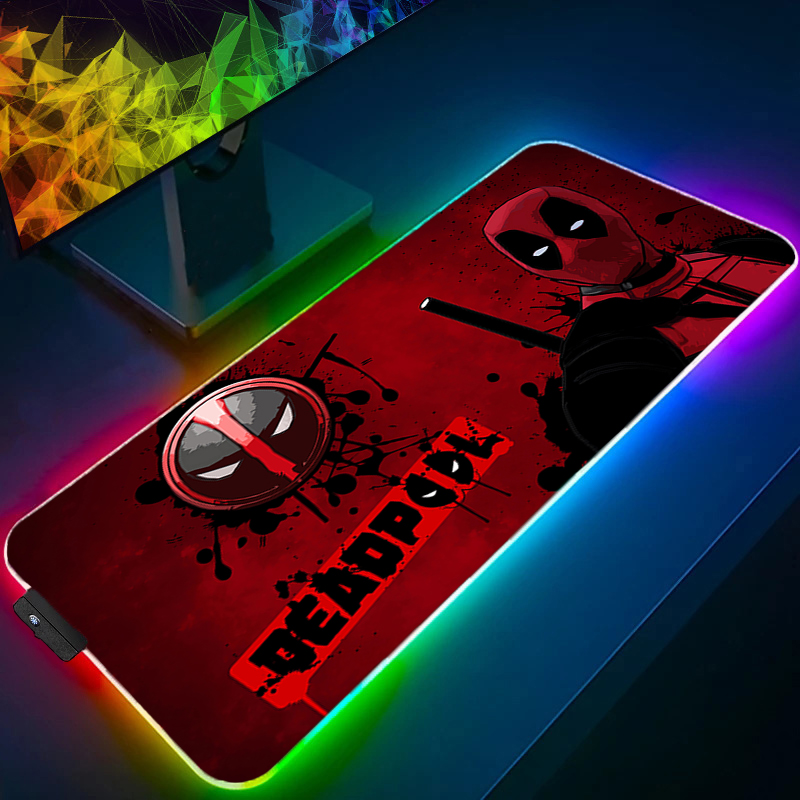 Tablet Cute Accessories - LED Mouse Pad Gaming Backlight Lock