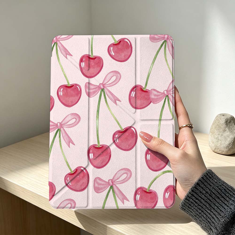Honor Tablet X9 Accessories - Cartoon Bow and Cherries For Huawei