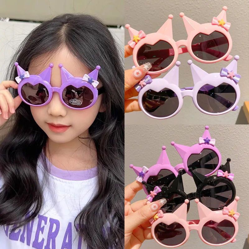 Tablet Cute Accessories - Cute Cartoon Sunglasses Kawaii Skull Bow