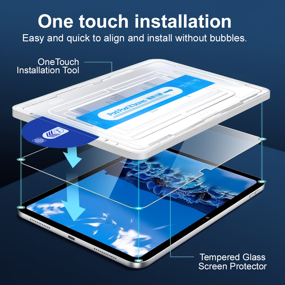 One Click Dust Free Tempered G - Samsung Tablet S10 Accessories ulasan dan harga