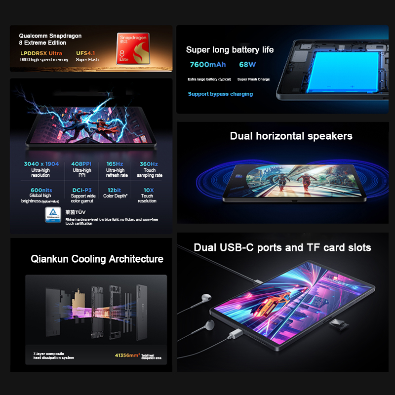 Original Lenovo Legion Y700 4t - Android Tablet Gaming Accessories ulasan dan harga