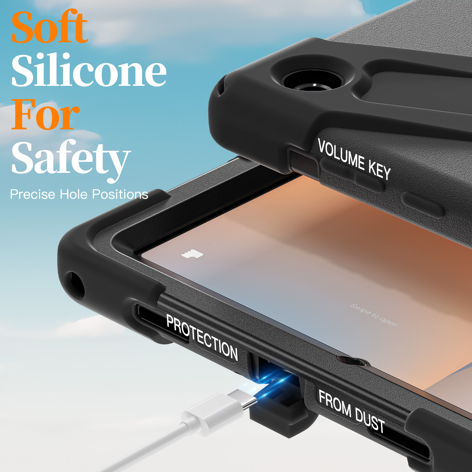 AJIUYU 360° Rotating Rugged Ca - Samsung Tablet A9 Accessories ulasan dan harga