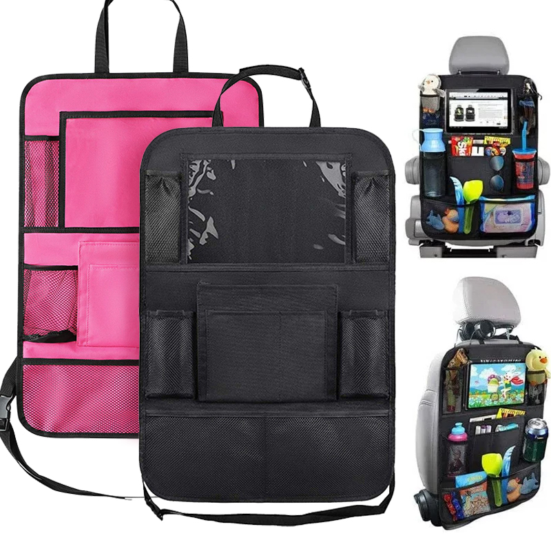 1pc Car Backseat Organizer wit - Tablet And Accessories Bag ulasan dan harga