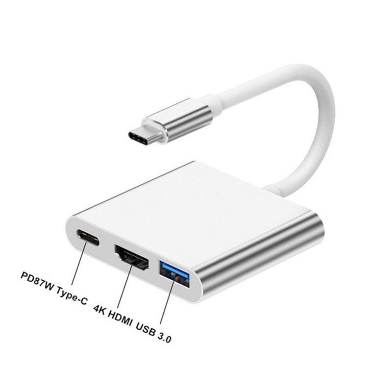 3 in 1 USB Type C Hub to 4K HD - Tablet Ipad Accessories ulasan dan harga