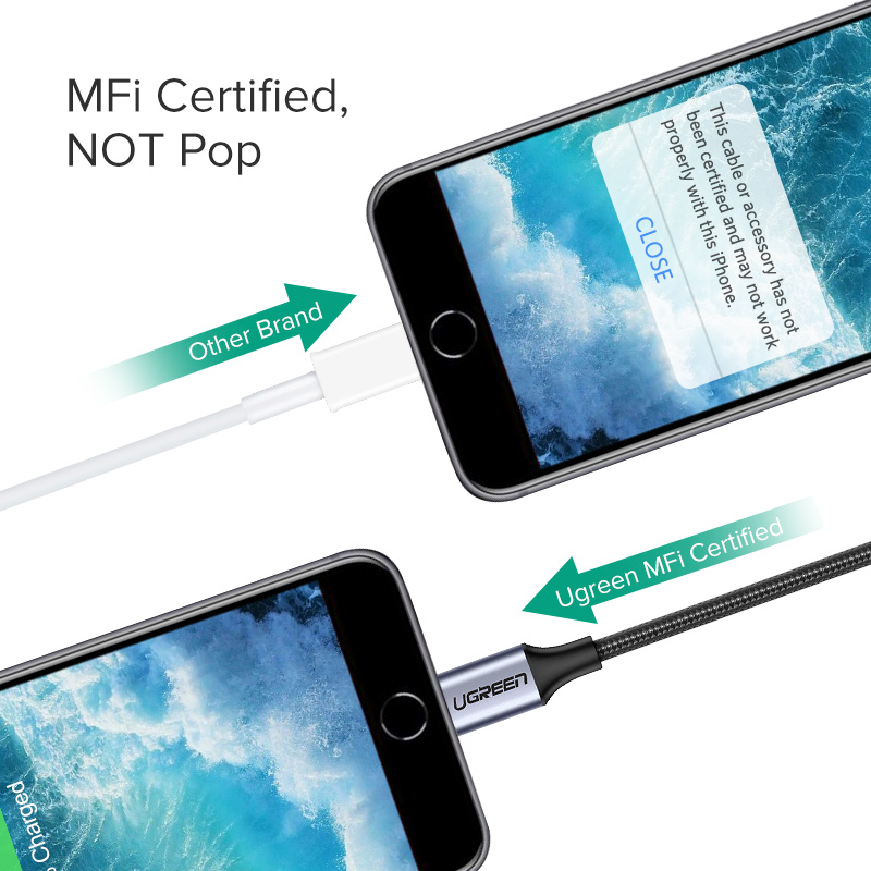 UGREEN Adapter for iPhones MFi - Wired Earphone Lightning ulasan dan harga