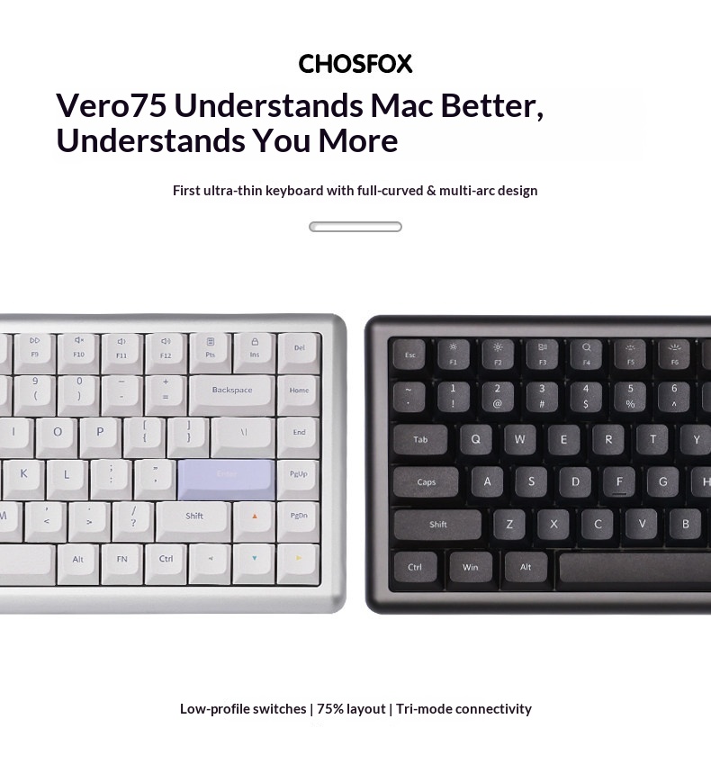 Vero75 Low Profile Mechanical  - Android Tablet Gaming Accessories ulasan dan harga