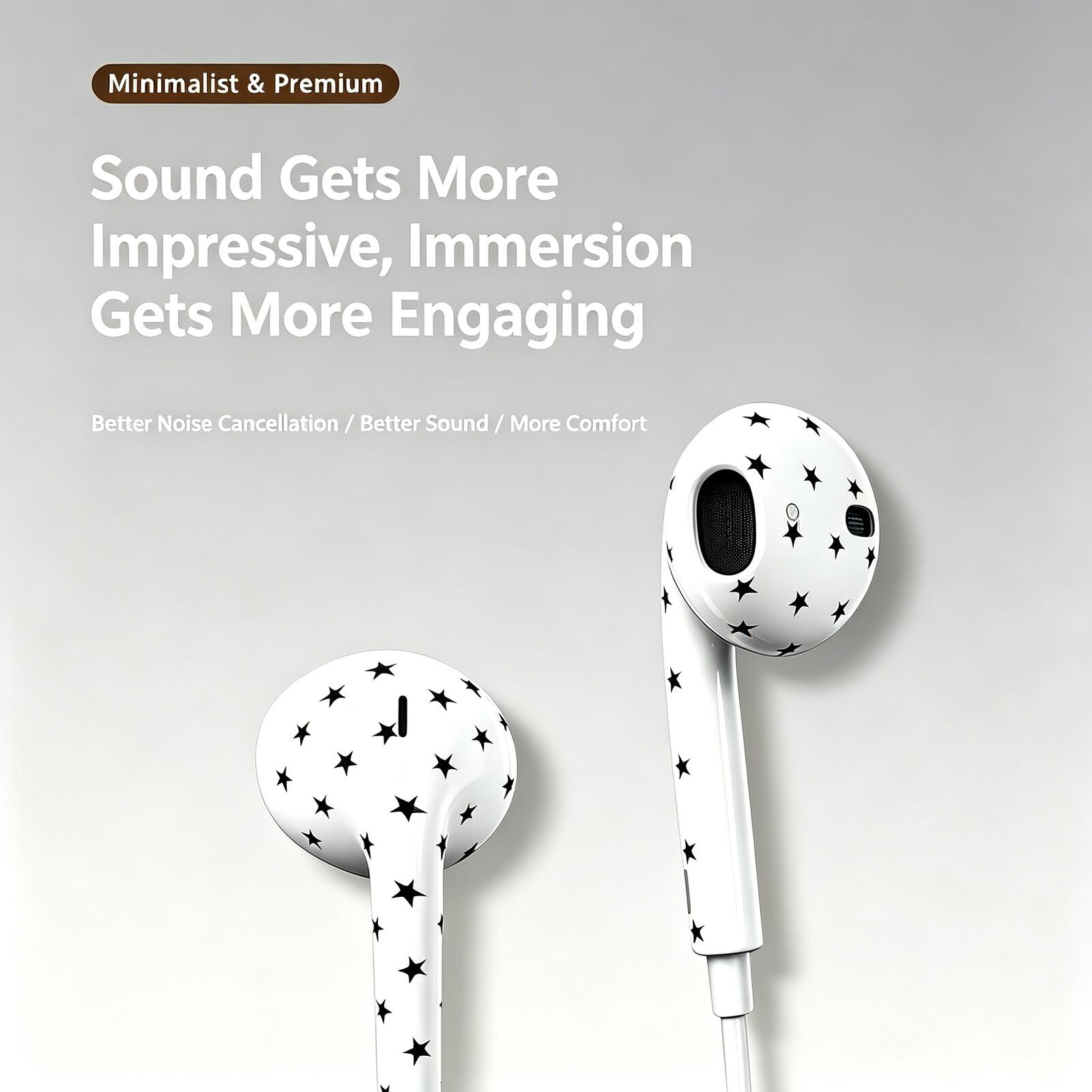 Fashion Type-C Wired Earphones - Wired Earphone Lightning ulasan dan harga