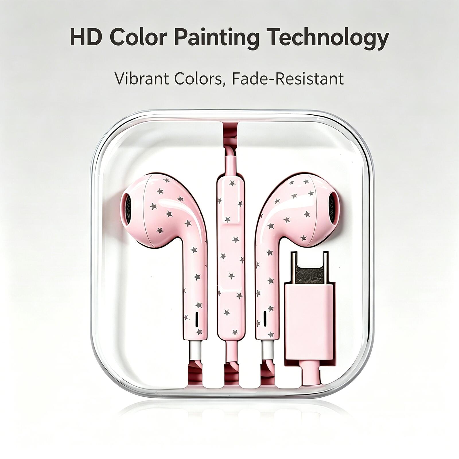 Fashion Type-C Wired Earphones - Wired Earphone Lightning ulasan dan harga