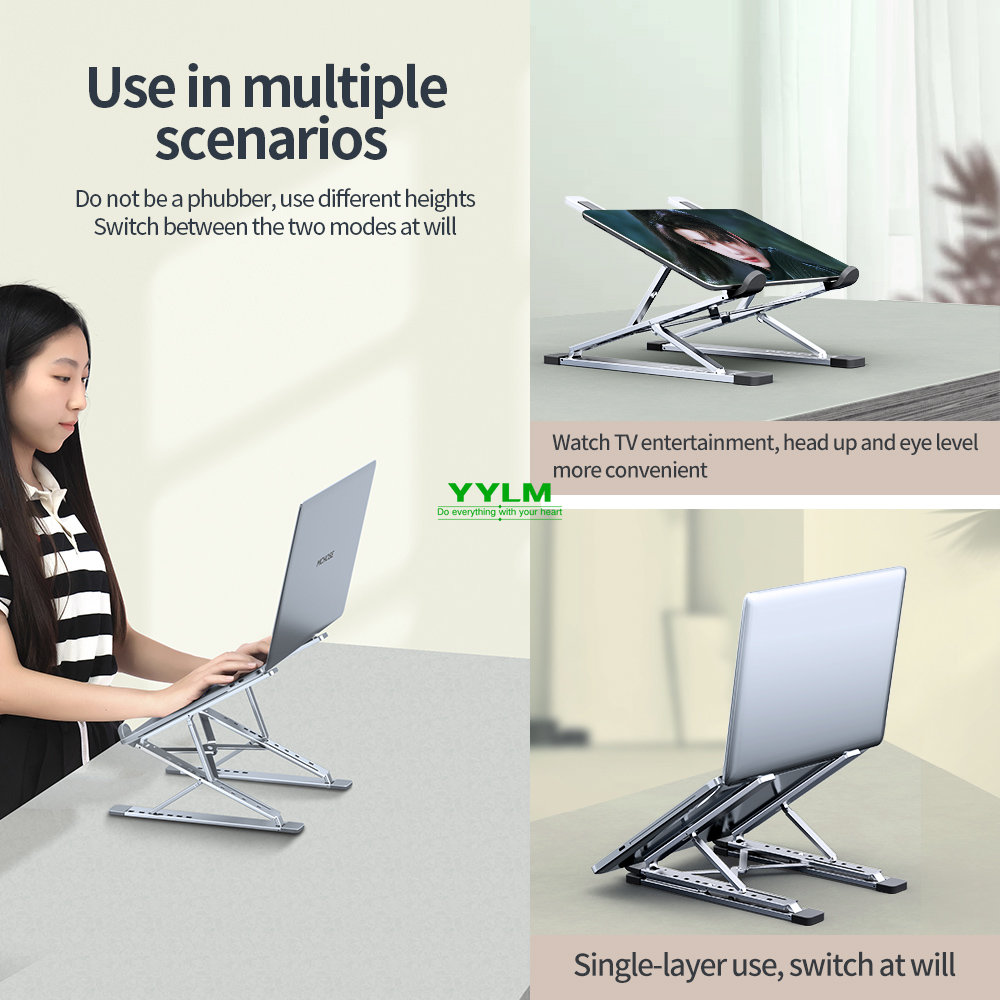YYLM N8 Laptop Stand Aluminum  - Cooling Stand Tablet ulasan dan harga