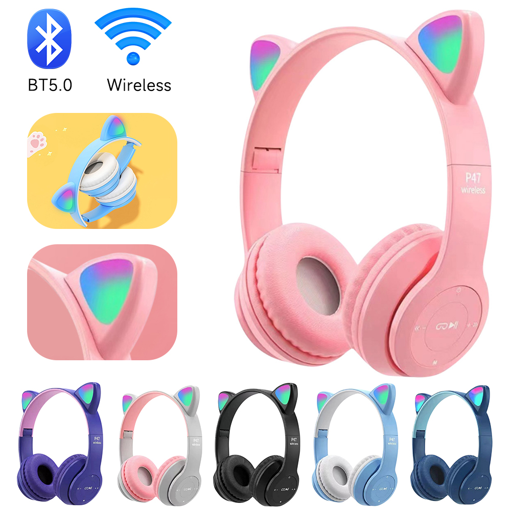 P47M Wireless Bluetooth Headse - Wired Earphone Lightning ulasan dan harga