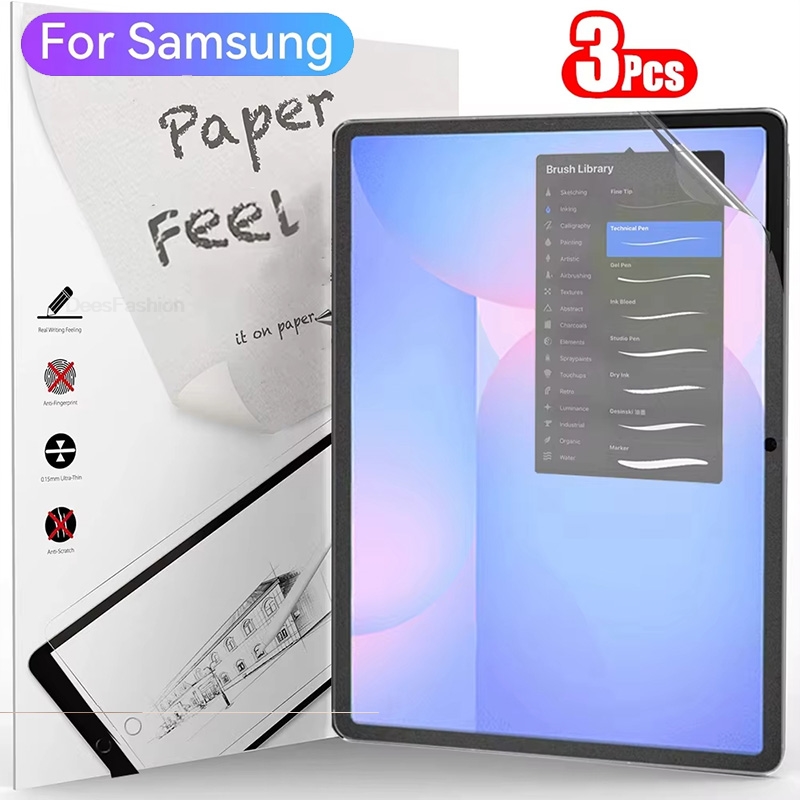 3Pcs Paper Feel Like Screen Pr - Samsung Tablet S10 Accessories ulasan dan harga