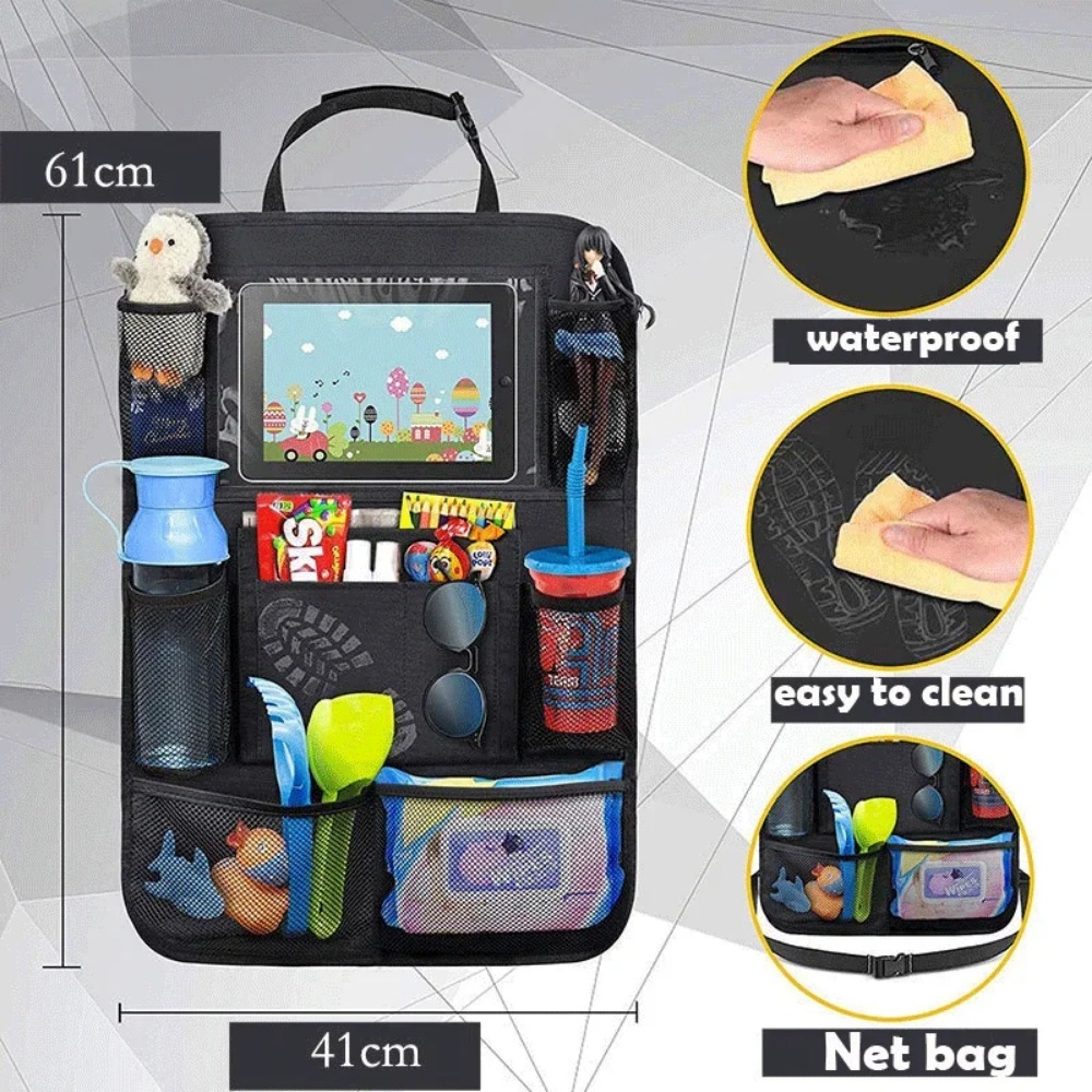 Car Seat Back Organizer 9 Stor - Tablet And Accessories Bag ulasan dan harga