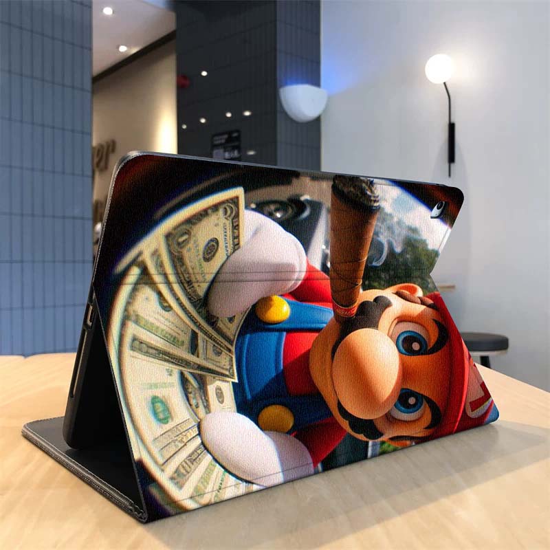 Cartoon M-Marios Art For Samsu - Samsung Tablet A9 Accessories ulasan dan harga