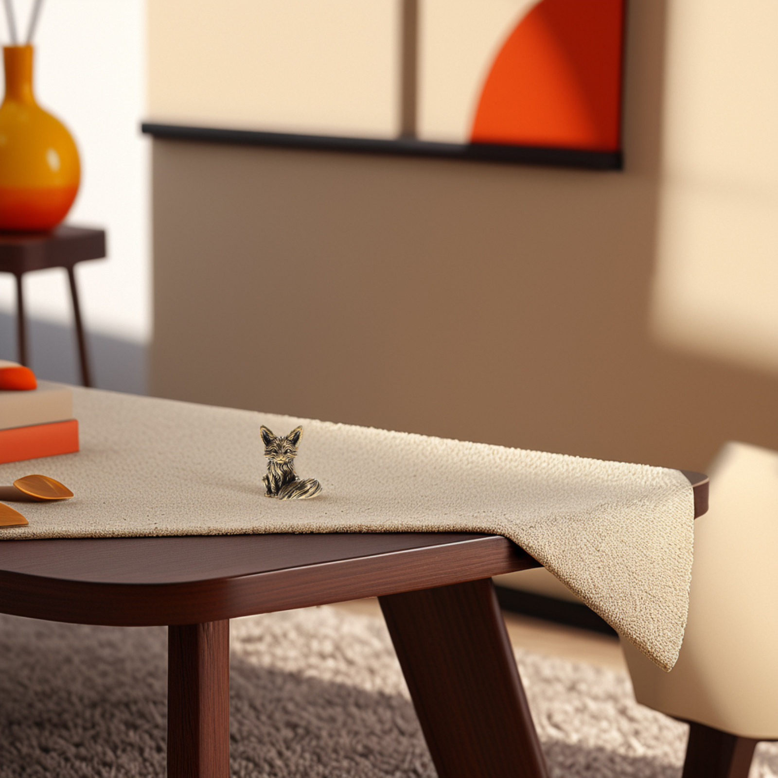 Vintage Solid Brass Fox Orname - Office Table Accessories Unique ulasan dan harga