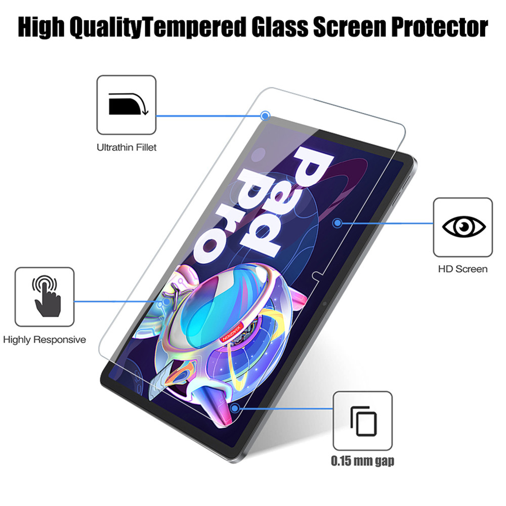 2PCS Tempered Glass Screen Pro - Lenovo Tablet P12 Accessories ulasan dan harga