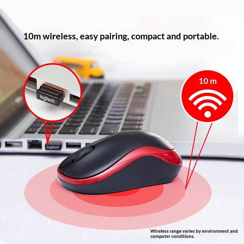 Logitech M185 Mouse For Tablet - Logitech Tablet Accessories ulasan dan harga