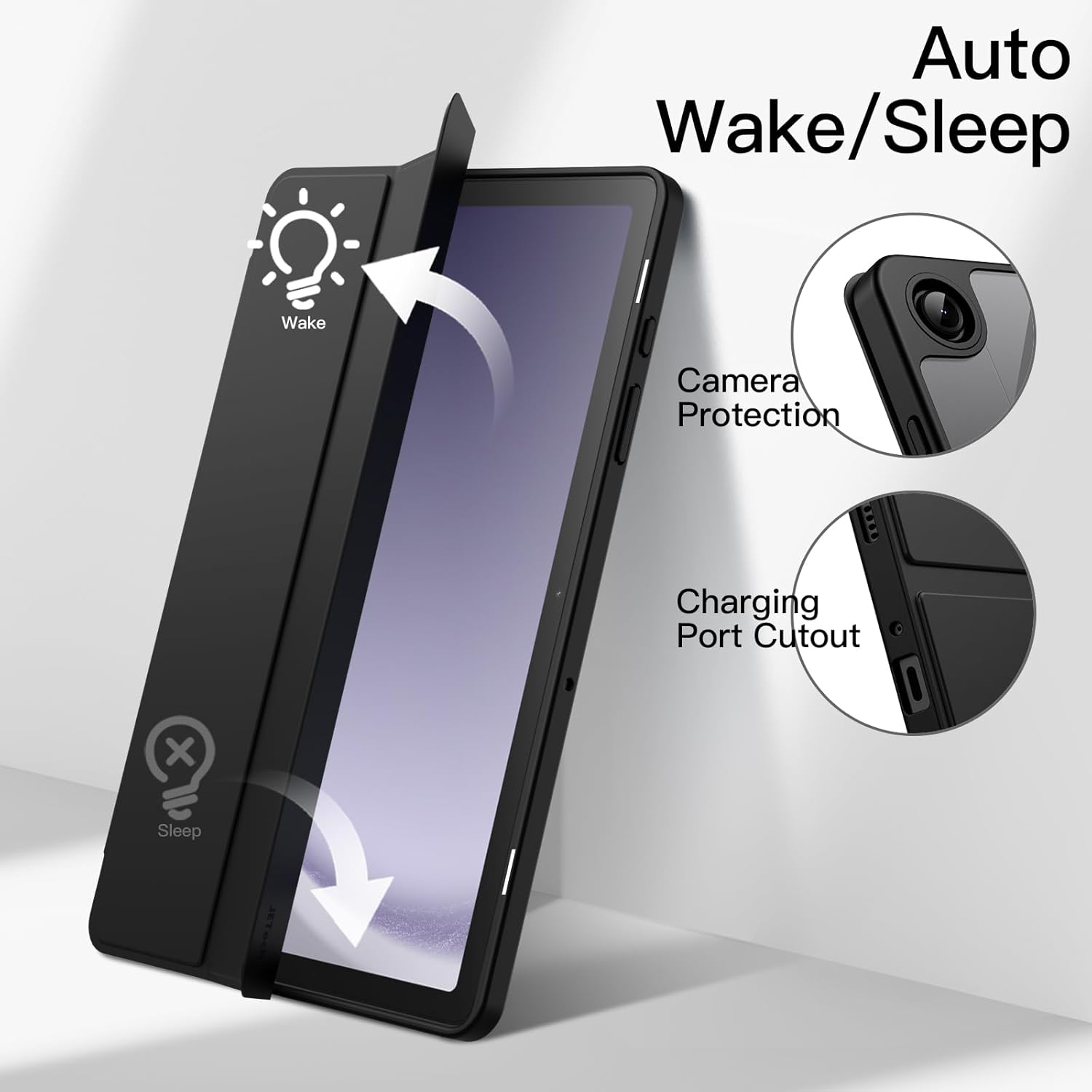 Tri-fold Flip Case For Samsung - Samsung Tablet A9 Accessories ulasan dan harga