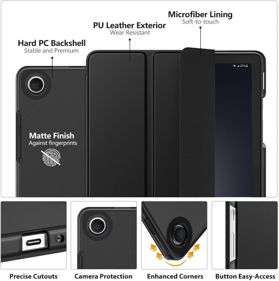 Tri-fold Flip Case For Samsung - Samsung Tablet A9 Accessories ulasan dan harga
