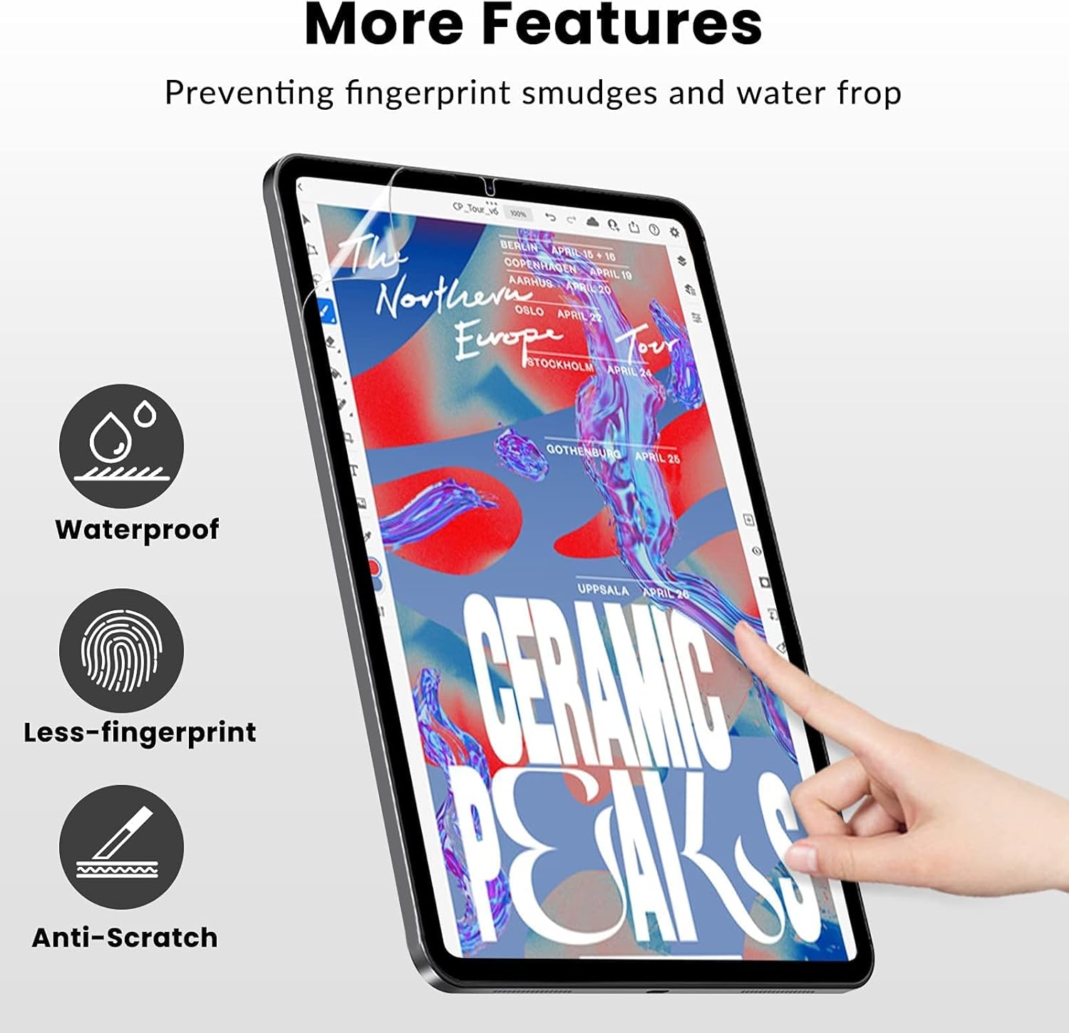 2PCS Like Paper Screen Protect - Samsung Tablet S10 Accessories ulasan dan harga