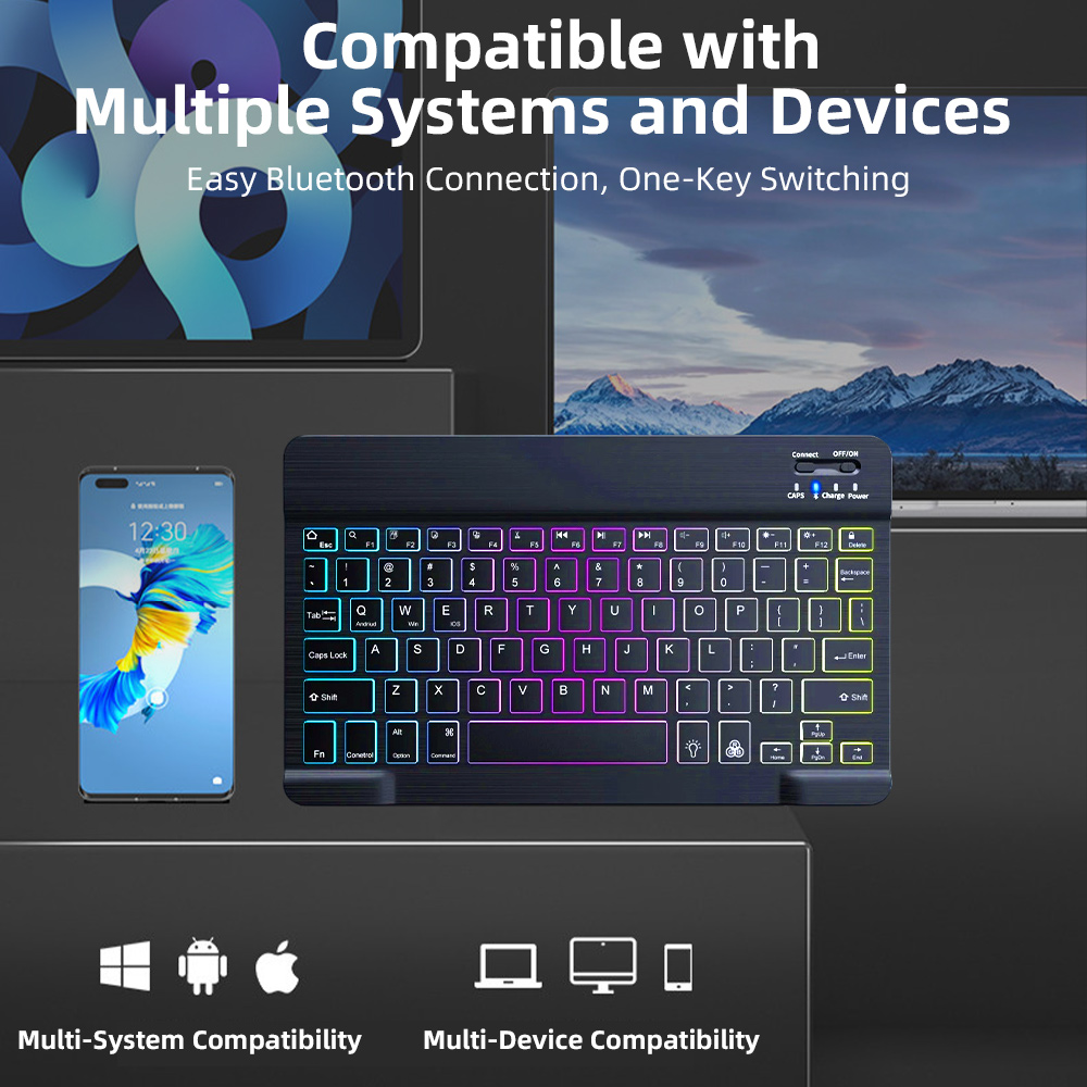 2026 Backlight Bluetooth Keybo - Android Tablet Gaming Accessories ulasan dan harga