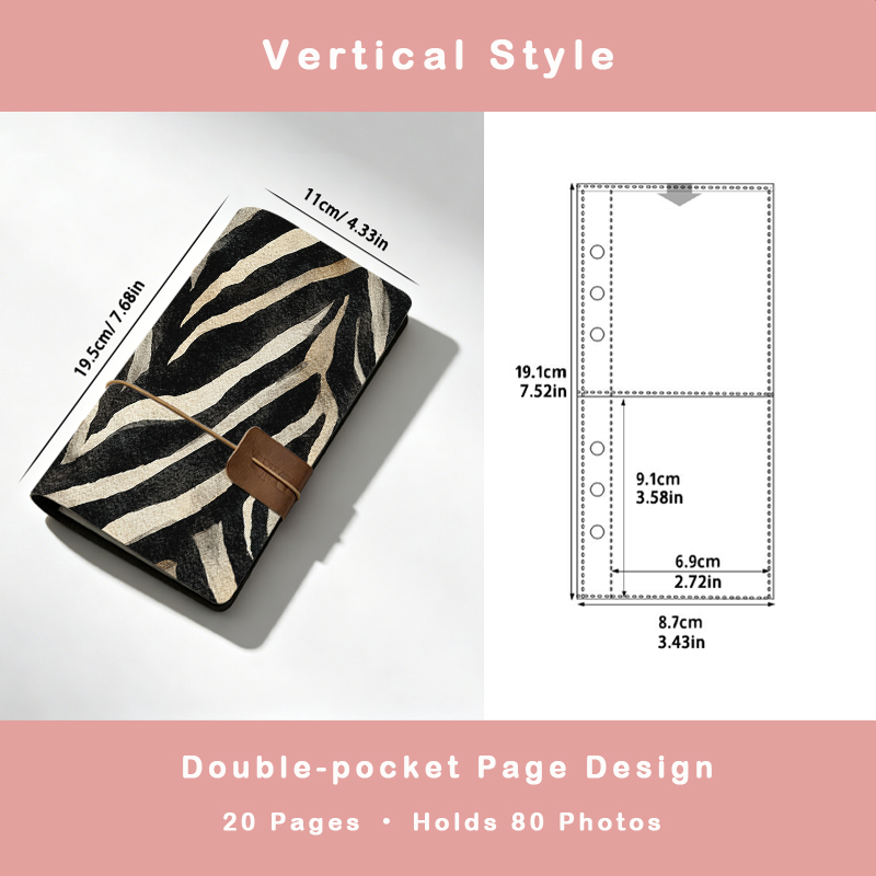 Zebra Stripe Print Photo Album - Zebra Tablet Accessories ulasan dan harga