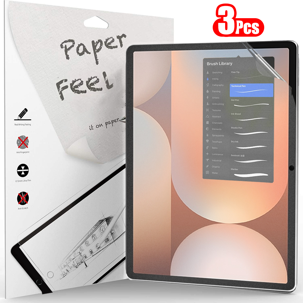 3Pcs Paper Feel Like Screen Pr - Samsung Tablet S10 Accessories ulasan dan harga