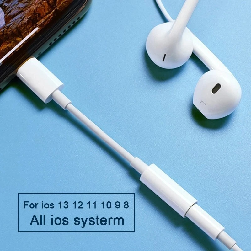Lighting To 3.5mm Headphone Ad - Wired Earphone Lightning ulasan dan harga