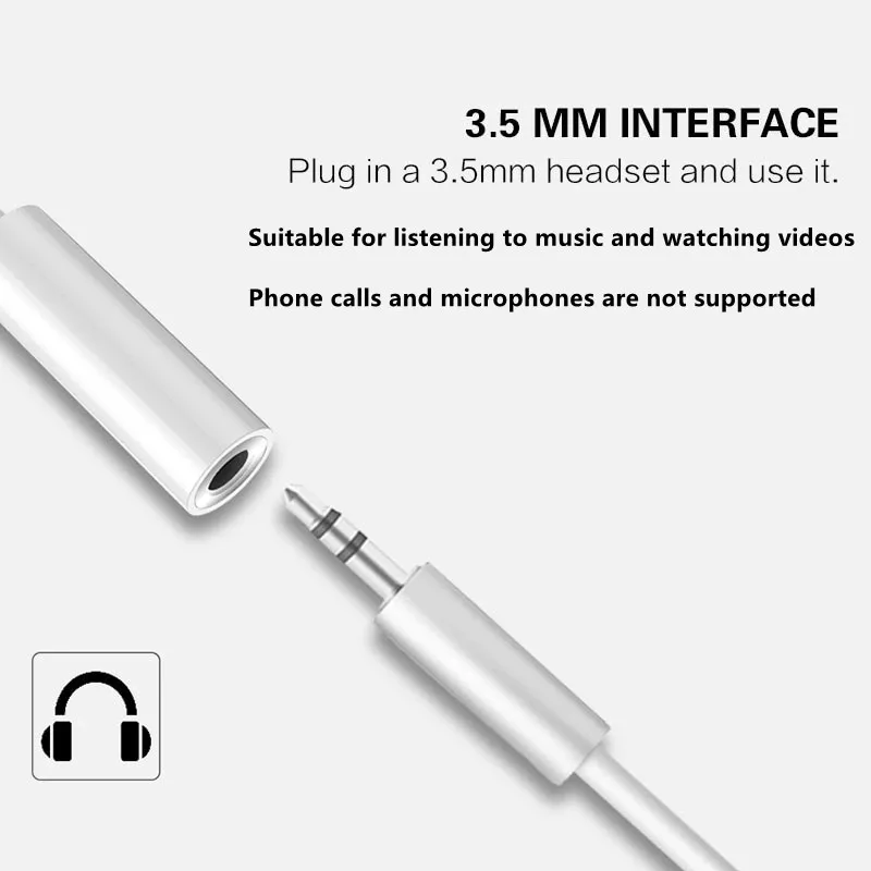 Lighting To 3.5mm Headphone Ad - Wired Earphone Lightning ulasan dan harga