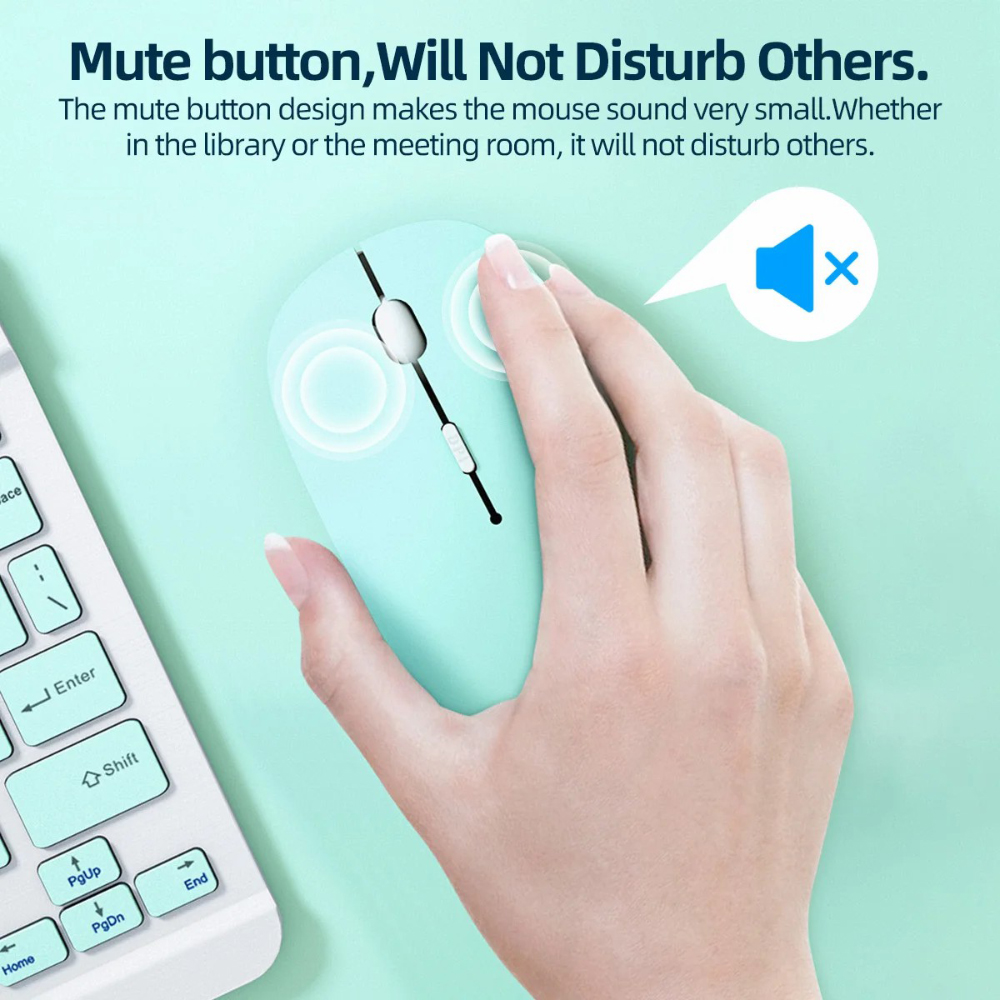 Silent Bluetooth Mouse Ultra-T - Android Tablet Gaming Accessories ulasan dan harga