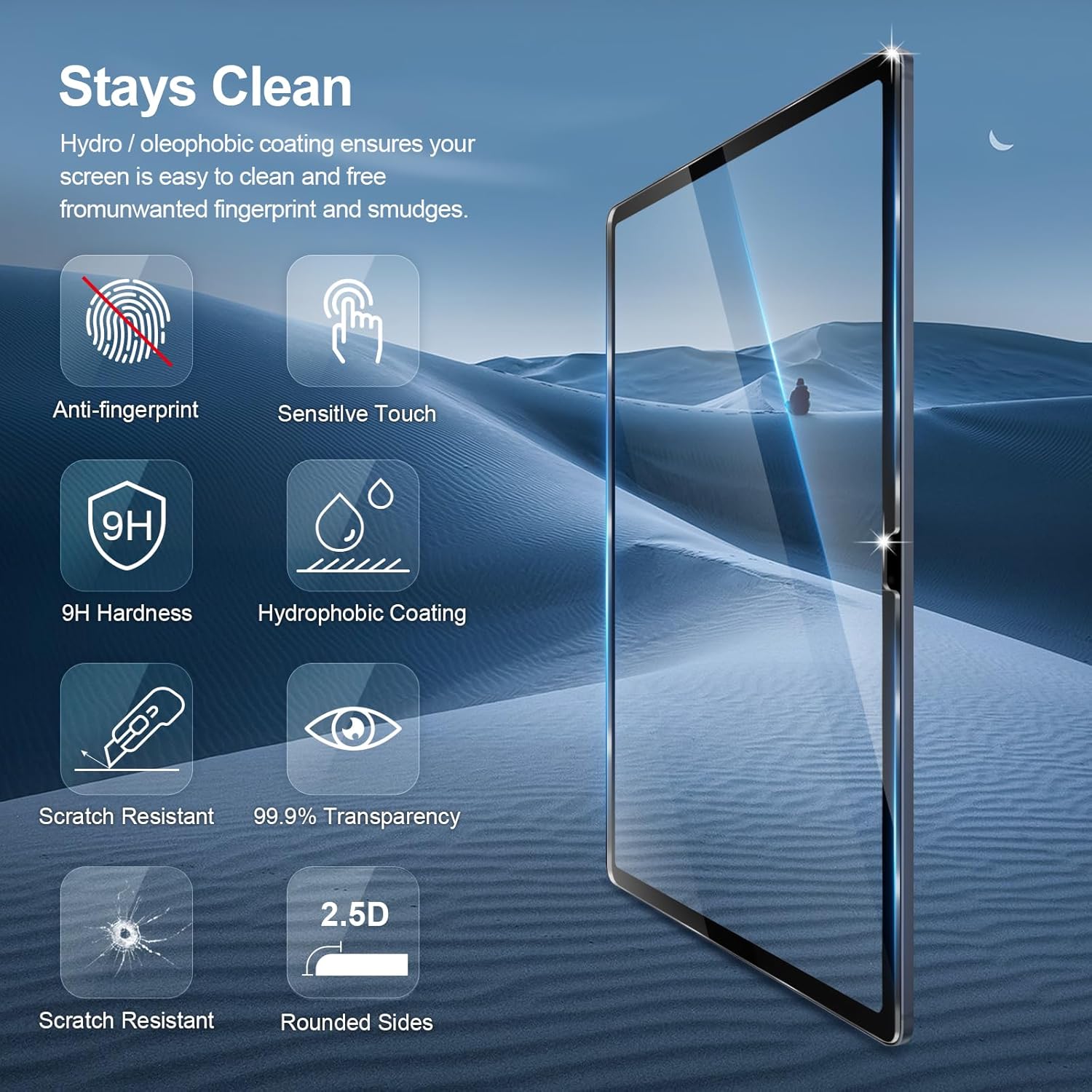 2PCS Tempered Glass Screen Pro - Samsung Tablet S10 Accessories ulasan dan harga