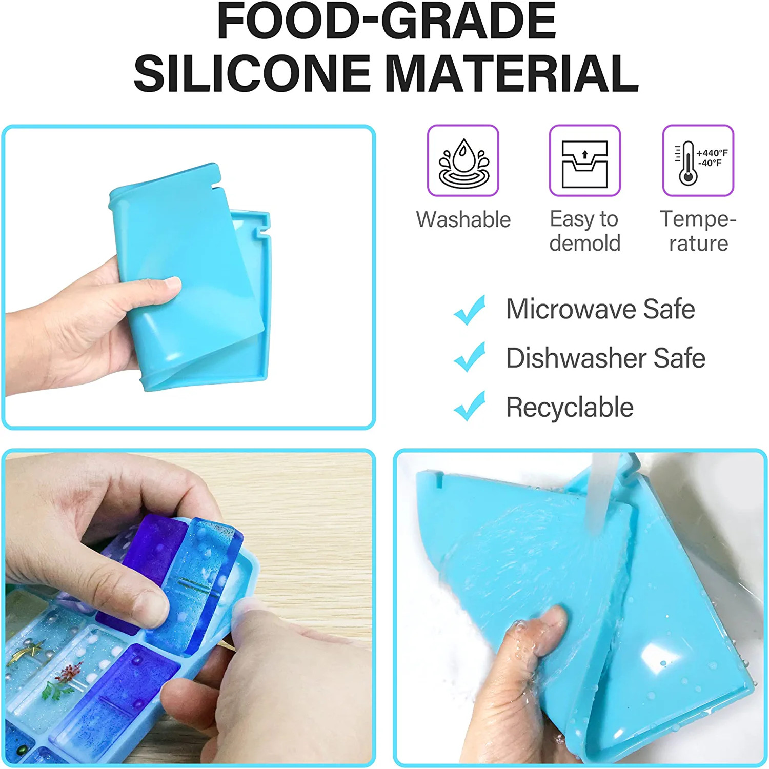 Domino Molds Silicone Epoxy Re - Tablet Accessories Kit ulasan dan harga