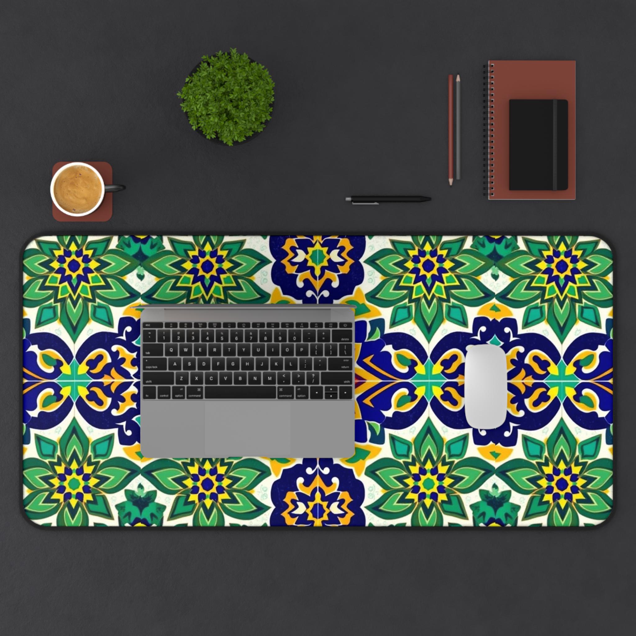 Colorful Floral Table Mat, Sty - Office Table Accessories Unique ulasan dan harga