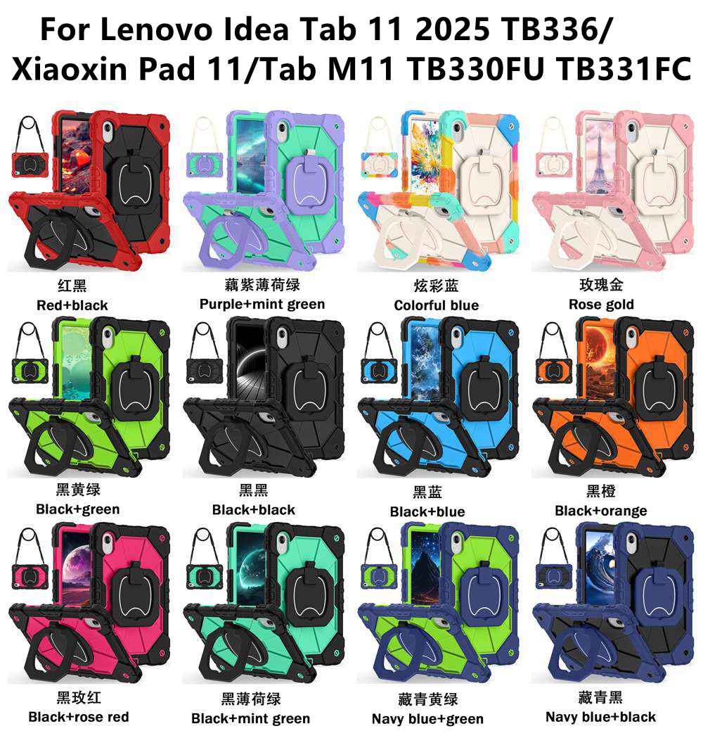 360° Rotating Rugged Case For  - Lenovo Tablet With Accessories ulasan dan harga
