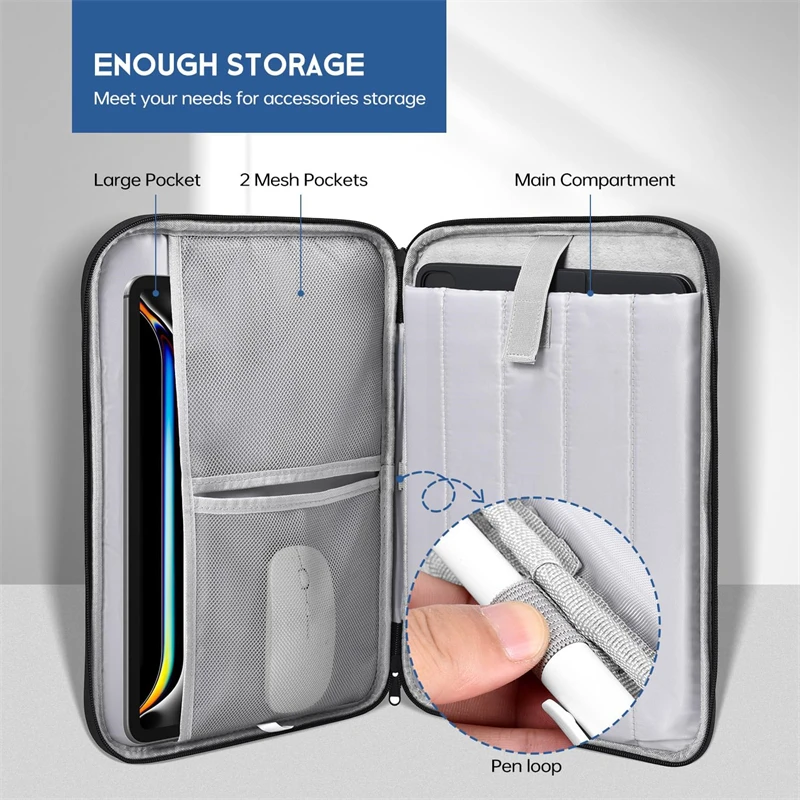 Waterproof Shockproof Handle B - Tablet And Accessories Bag ulasan dan harga